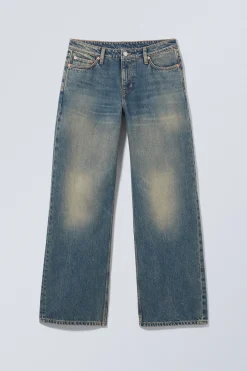 Weekday AMPLE LOW RISE LOOSE WIDE LEG JEANS><noscript><img width=
