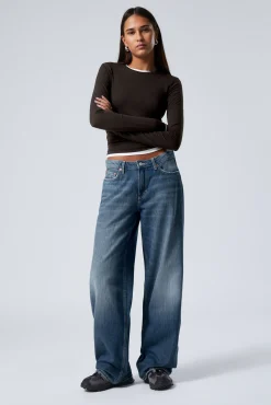 Weekday AMPLE LOW RISE LOOSE WIDE LEG JEANS>Women Jeans