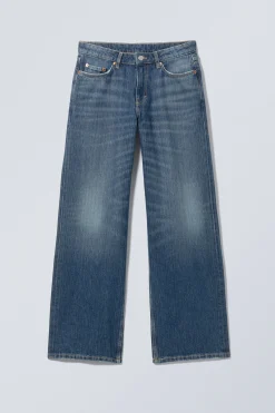 Weekday AMPLE LOW RISE LOOSE WIDE LEG JEANS><noscript><img width=