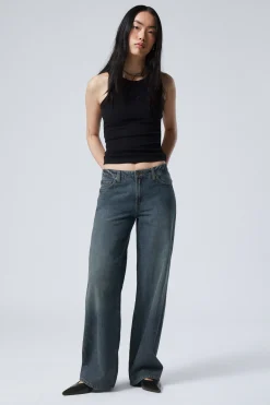 Weekday AMPLE LOW RISE LOOSE WIDE LEG JEANS>Women Jeans