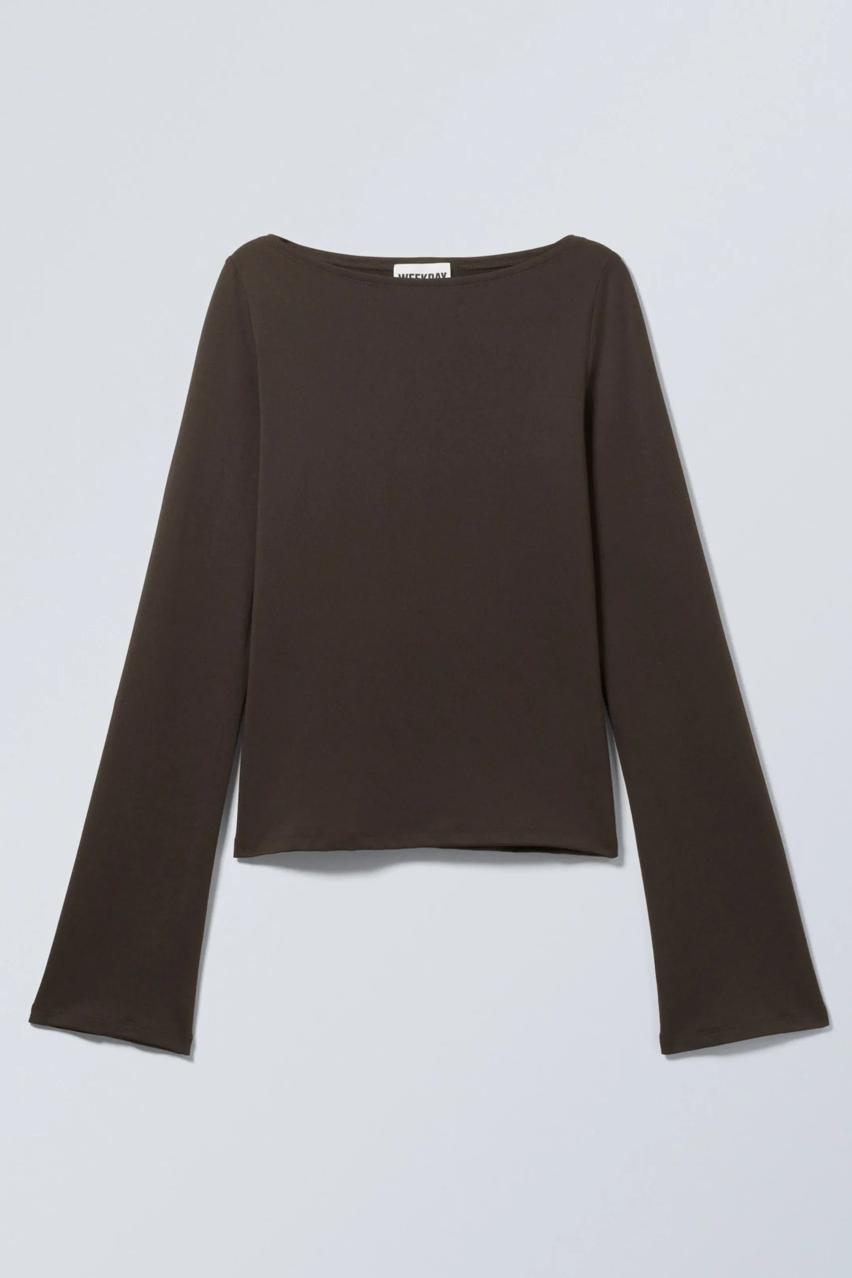 Weekday ANNIE LONG-SLEEVED BOAT-NECK TOP>Women Tops