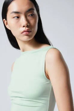 Weekday ANNIE SLEEVELESS BOAT-NECK TOP>Women Tops