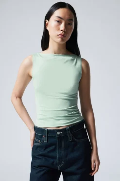 Weekday ANNIE SLEEVELESS BOAT-NECK TOP>Women Tops
