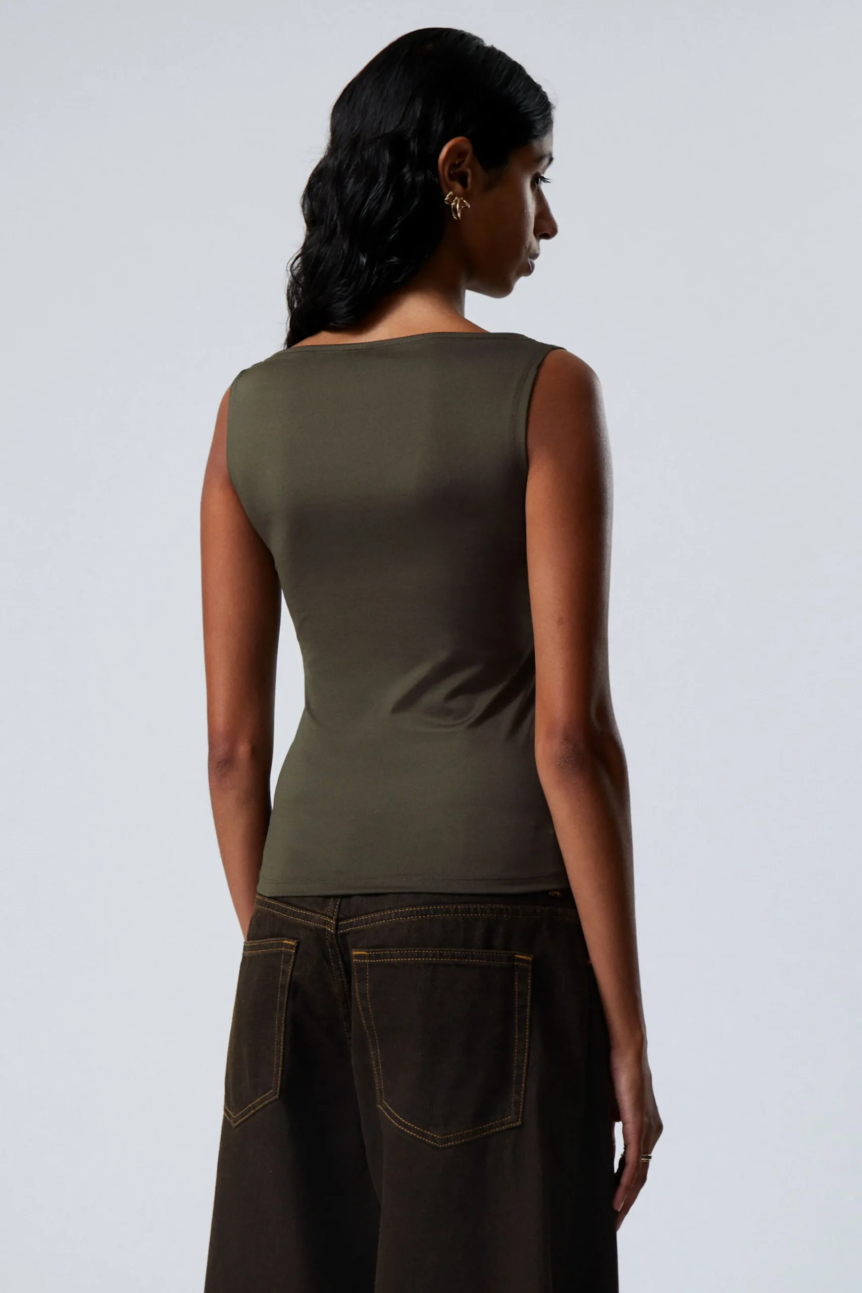 Weekday ANNIE SLEEVELESS BOAT-NECK TOP>Women Tops