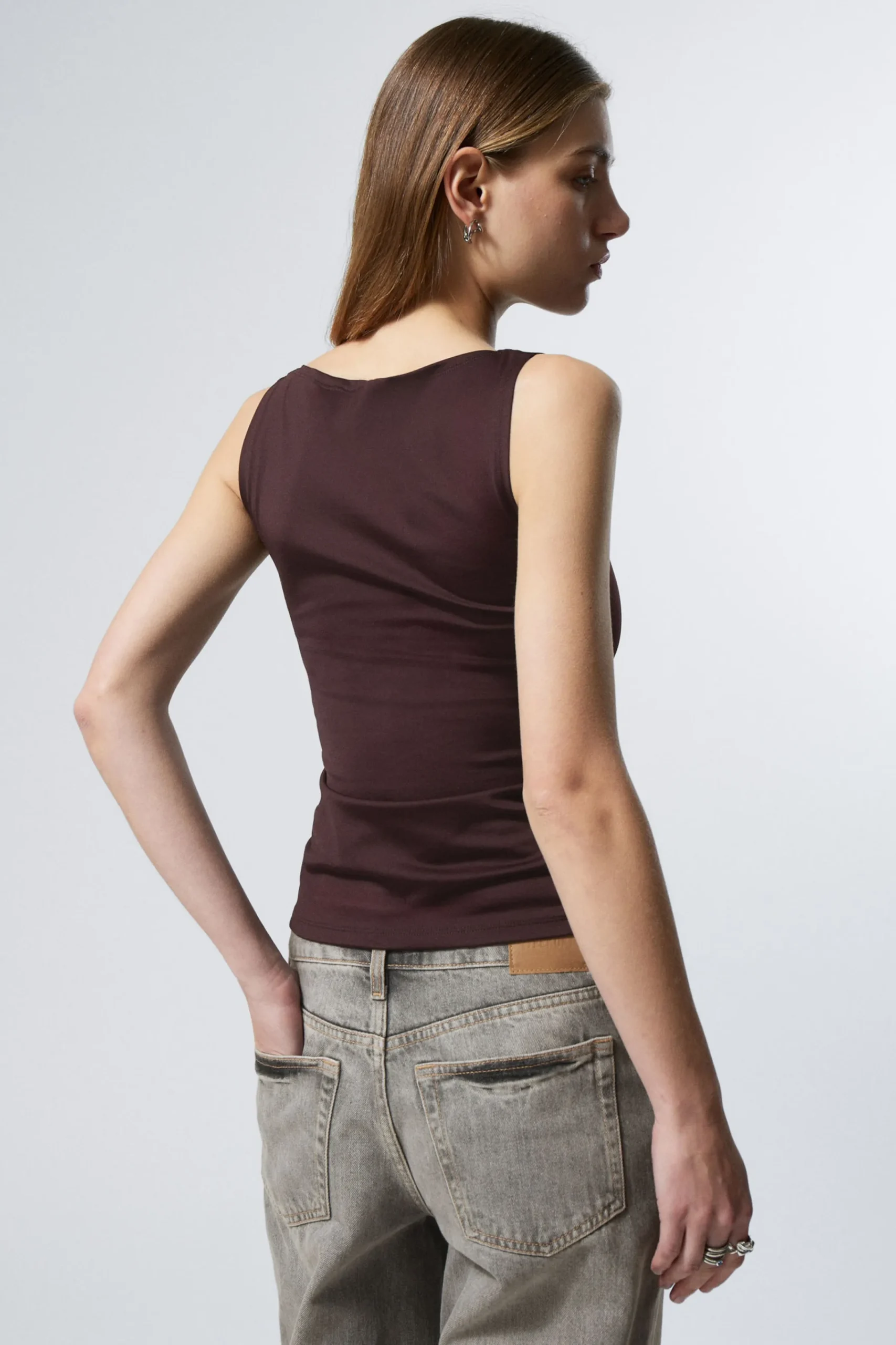 Weekday ANNIE SLEEVELESS BOAT-NECK TOP>Women Tops