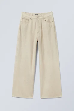 Weekday ASTRO BAGGY LINEN BLEND TROUSERS><noscript><img width=