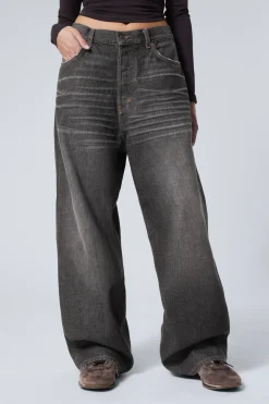 Weekday ASTRO LOOSE BAGGY LEG JEANS><noscript><img width=