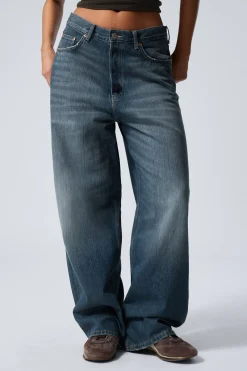 Weekday ASTRO LOOSE BAGGY LEG JEANS><noscript><img width=