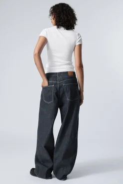 Weekday ASTRO LOOSE BAGGY LEG JEANS><noscript><img width=