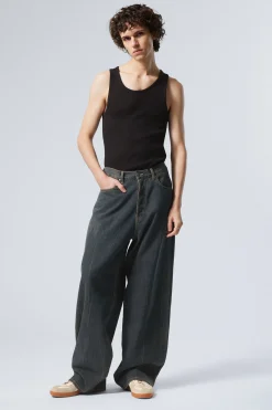 Weekday ASTRO LOOSE BAGGY LEG JEANS><noscript><img width=