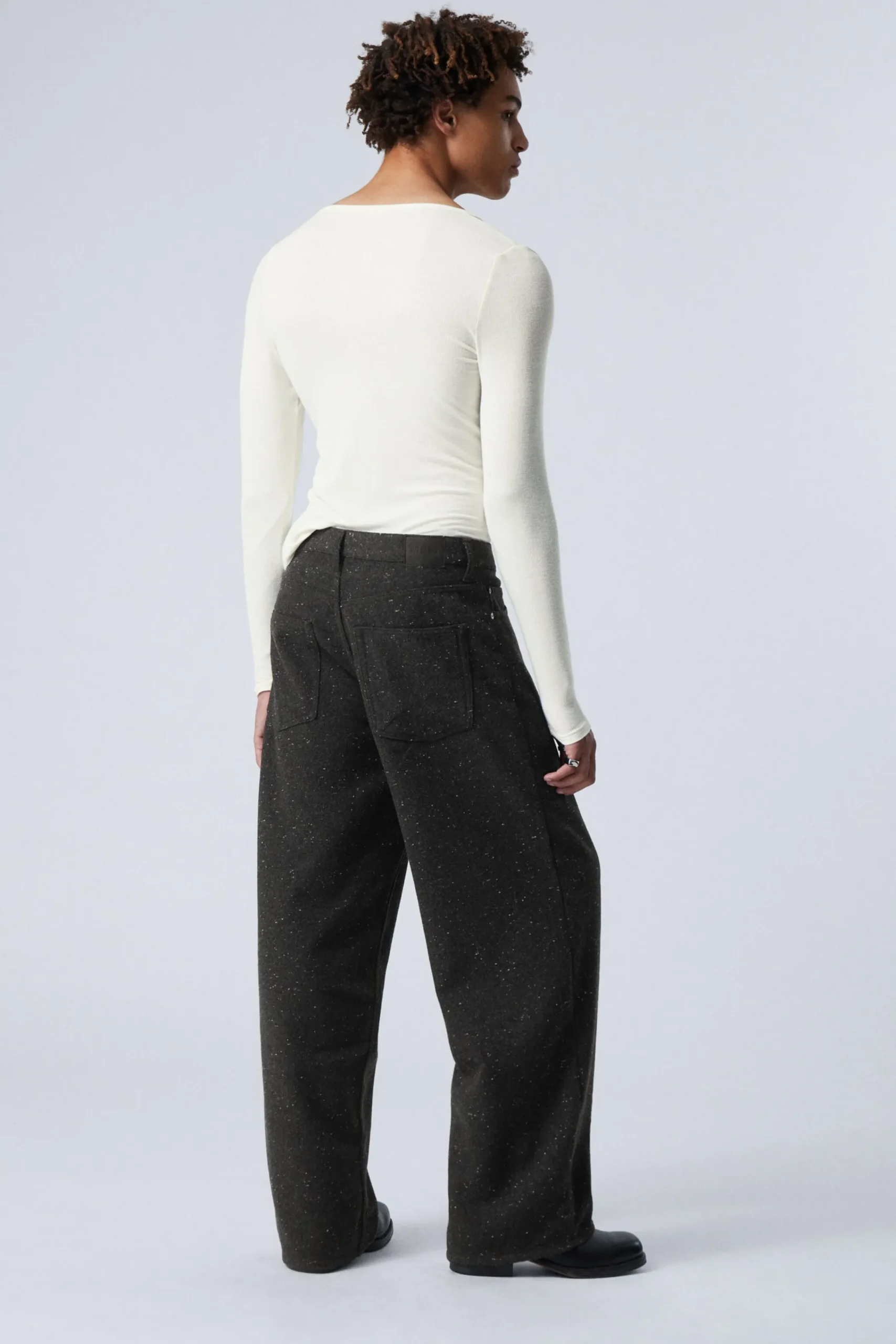 Weekday ASTRO LOOSE BAGGY NEPS SUIT TROUSERS> Trousers
