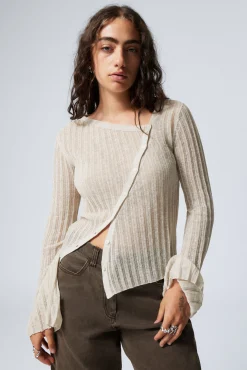 Weekday ASYMMETRIC LINEN BLEND CARDIGAN>Women Knitwear