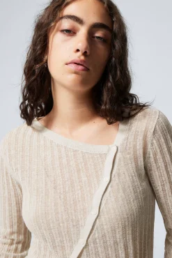 Weekday ASYMMETRIC LINEN BLEND CARDIGAN>Women Knitwear
