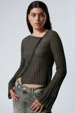 Weekday ASYMMETRIC LINEN BLEND CARDIGAN>Women Knitwear