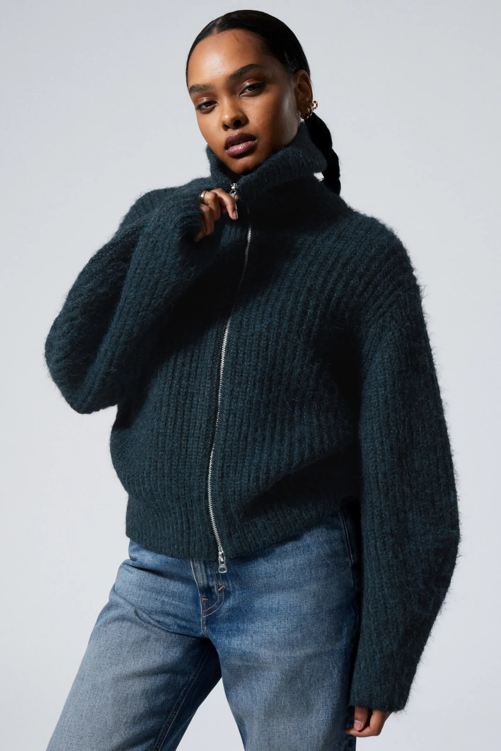 Weekday BEA ZIP CARDIGAN>Women Knitwear