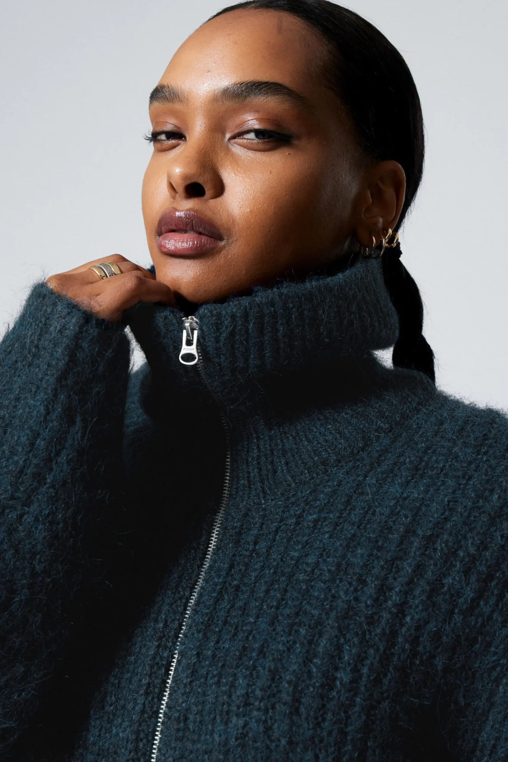 Weekday BEA ZIP CARDIGAN>Women Knitwear