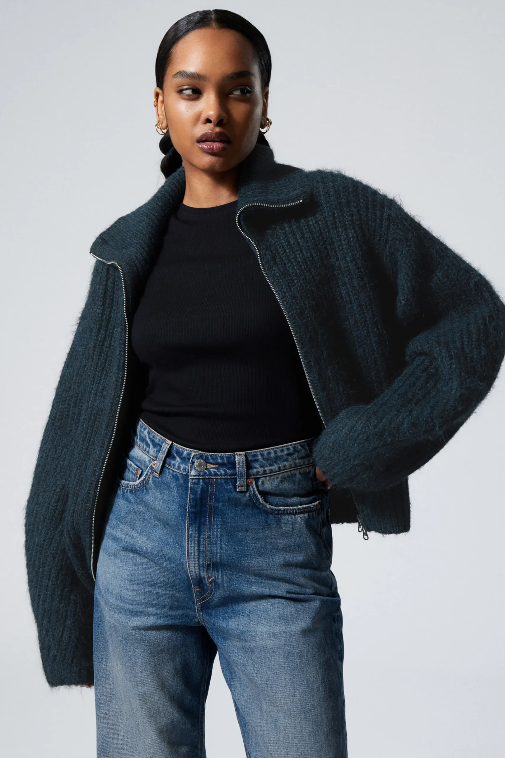 Weekday BEA ZIP CARDIGAN>Women Knitwear