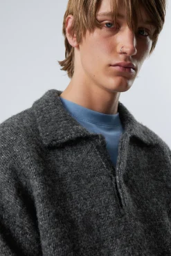 Weekday BOBBY RELAXED KNITTED POLO SWEATER> Knitwear