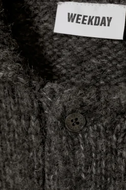 Weekday BOBBY RELAXED KNITTED POLO SWEATER><noscript><img width=