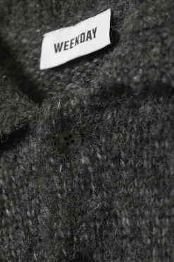 Weekday BOBBY RELAXED KNITTED POLO SWEATER><noscript><img width=