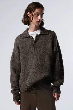Weekday BOBBY RELAXED KNITTED POLO SWEATER> Knitwear