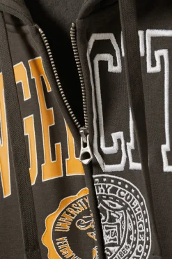 Weekday BOXY GRAPHIC ZIP HOODIE><noscript><img width=