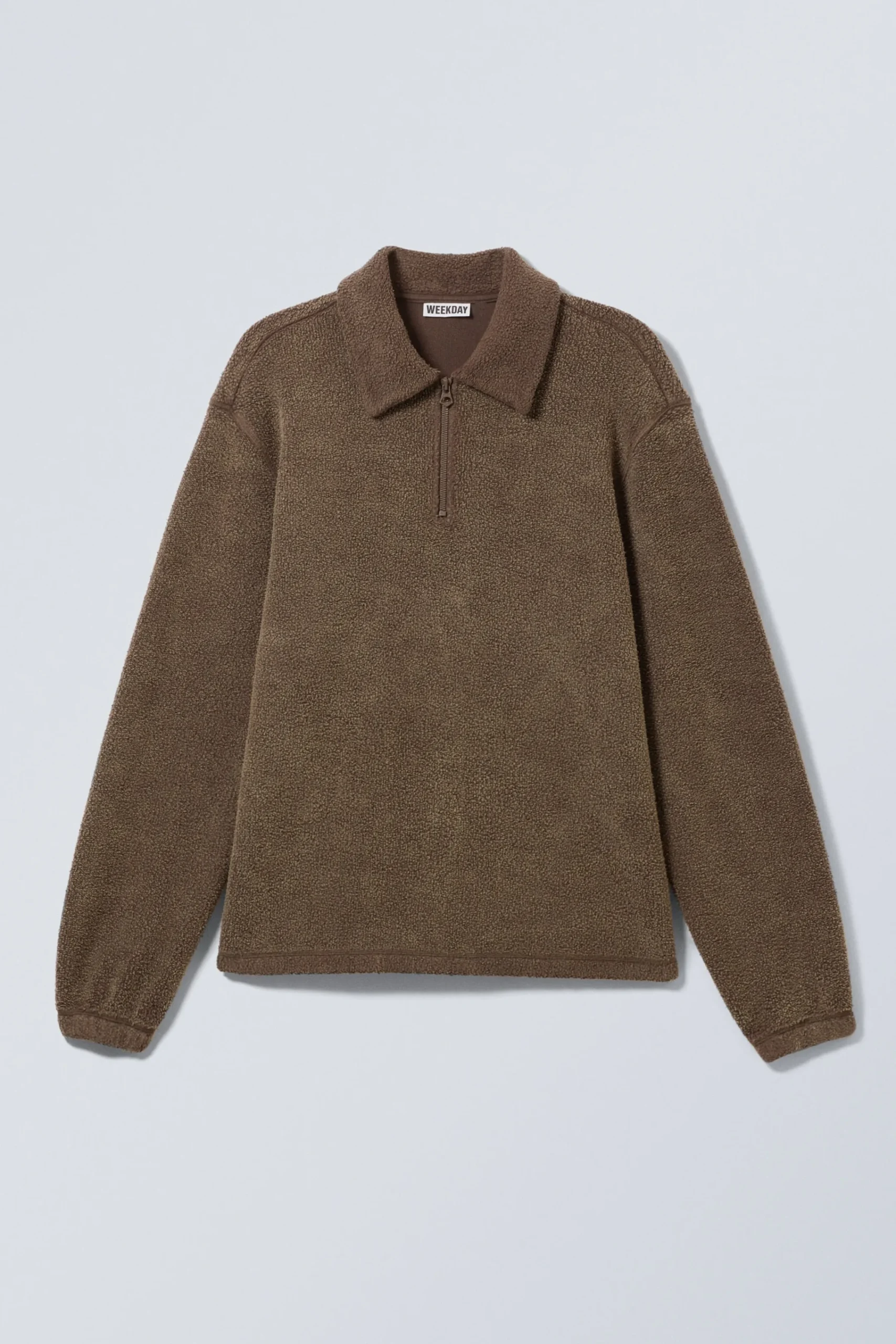Weekday BOXY HALF-ZIP FLEECE SWEATSHIRT> Sweatshirts