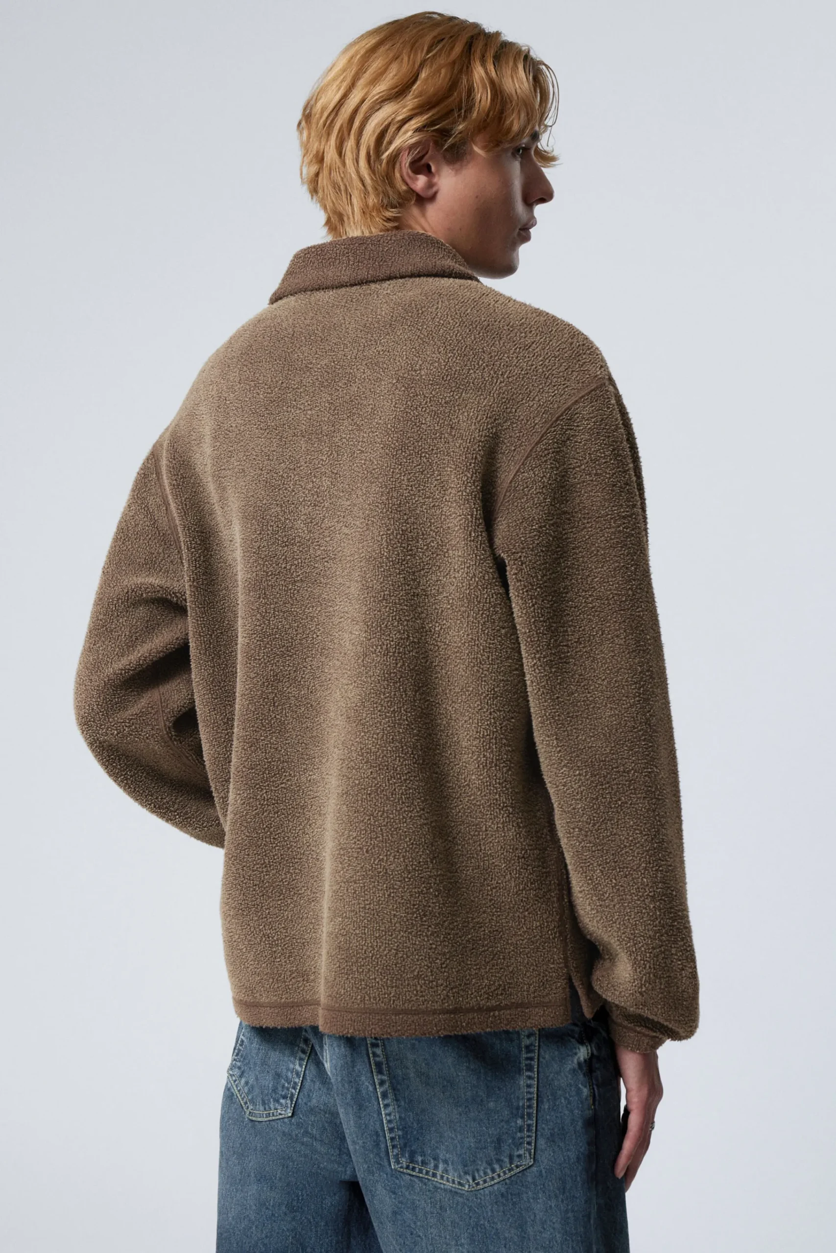 Weekday BOXY HALF-ZIP FLEECE SWEATSHIRT> Sweatshirts