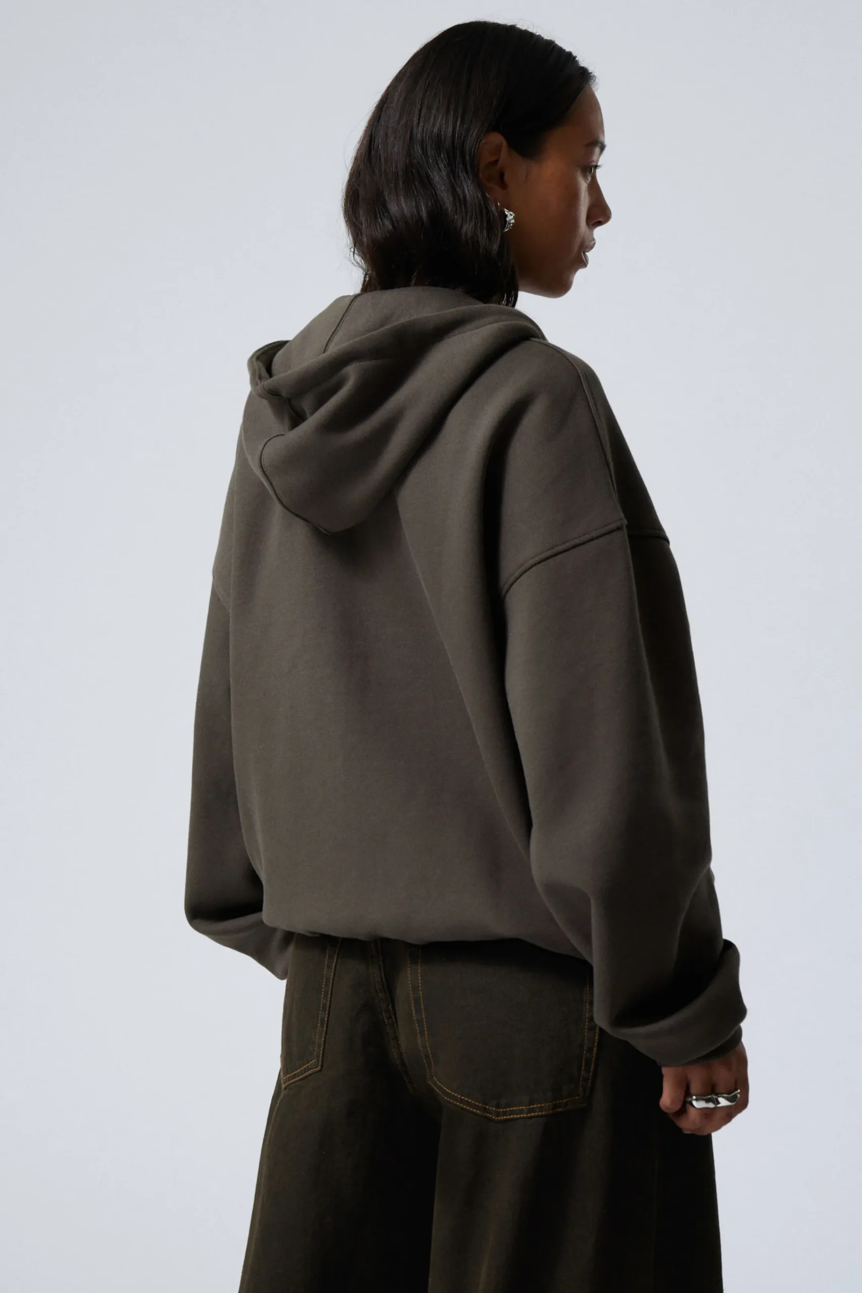Weekday BOXY HEAVY ZIP HOODIE>Women Hoodies|Basics
