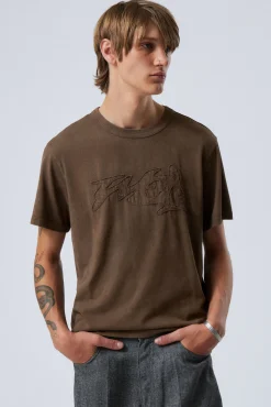 Weekday BOXY LIGHTWEIGHT GRAPHIC T-SHIRT> Graphics|T-Shirts & Tops