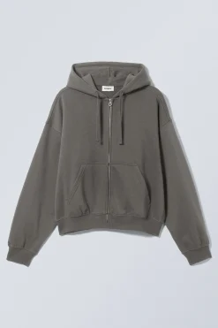 Weekday BOXY MIDWEIGHT ZIP HOODIE><noscript><img width=
