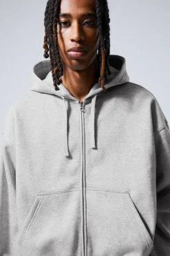 Weekday BOXY MIDWEIGHT ZIP HOODIE> Basics|Hoodies