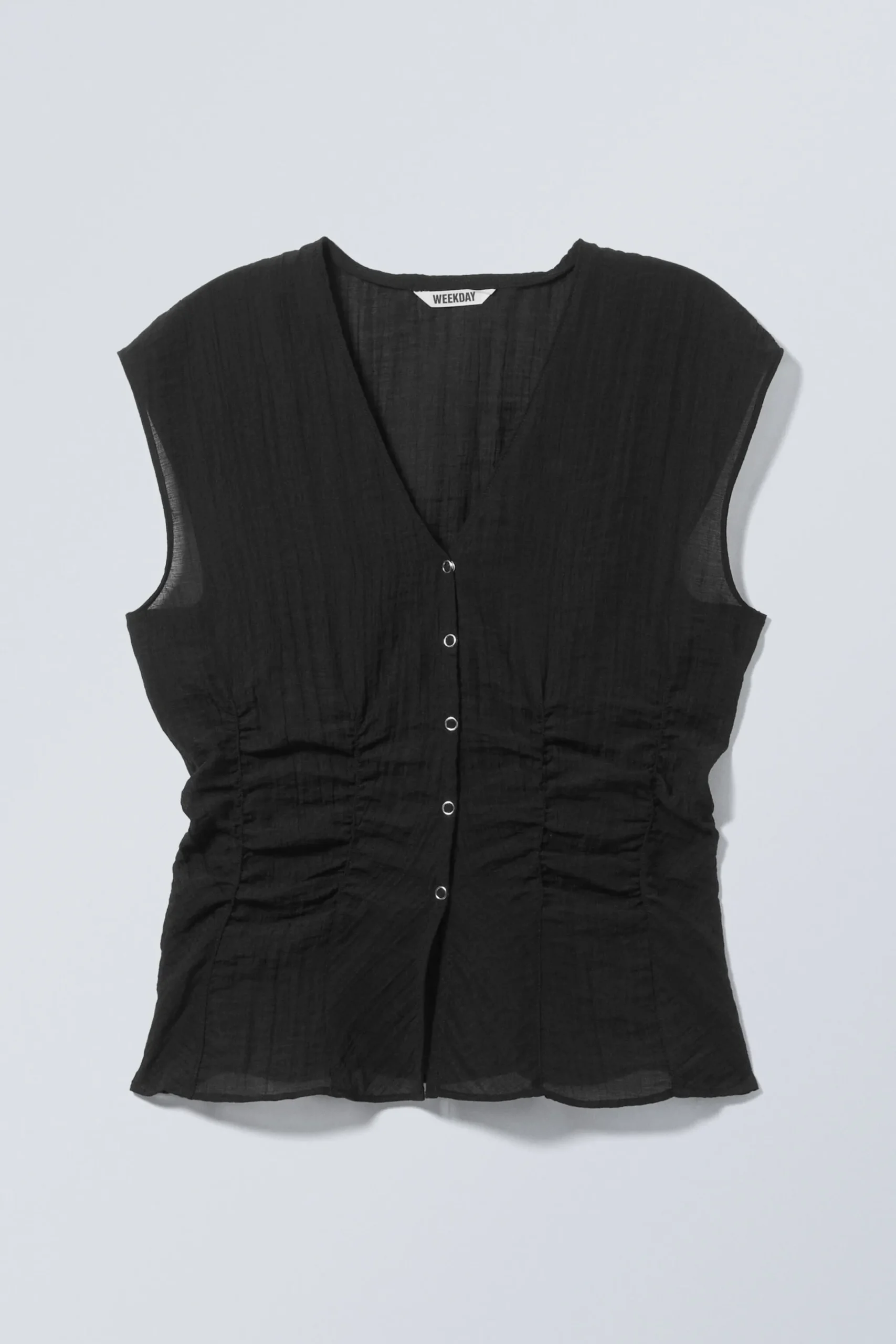 Weekday CAP-SLEEVED SHEER TOP>Women Blouses & Shirts