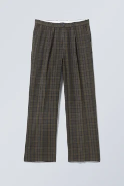 Weekday CHECKED LOOSE SUITING TROUSERS><noscript><img width=