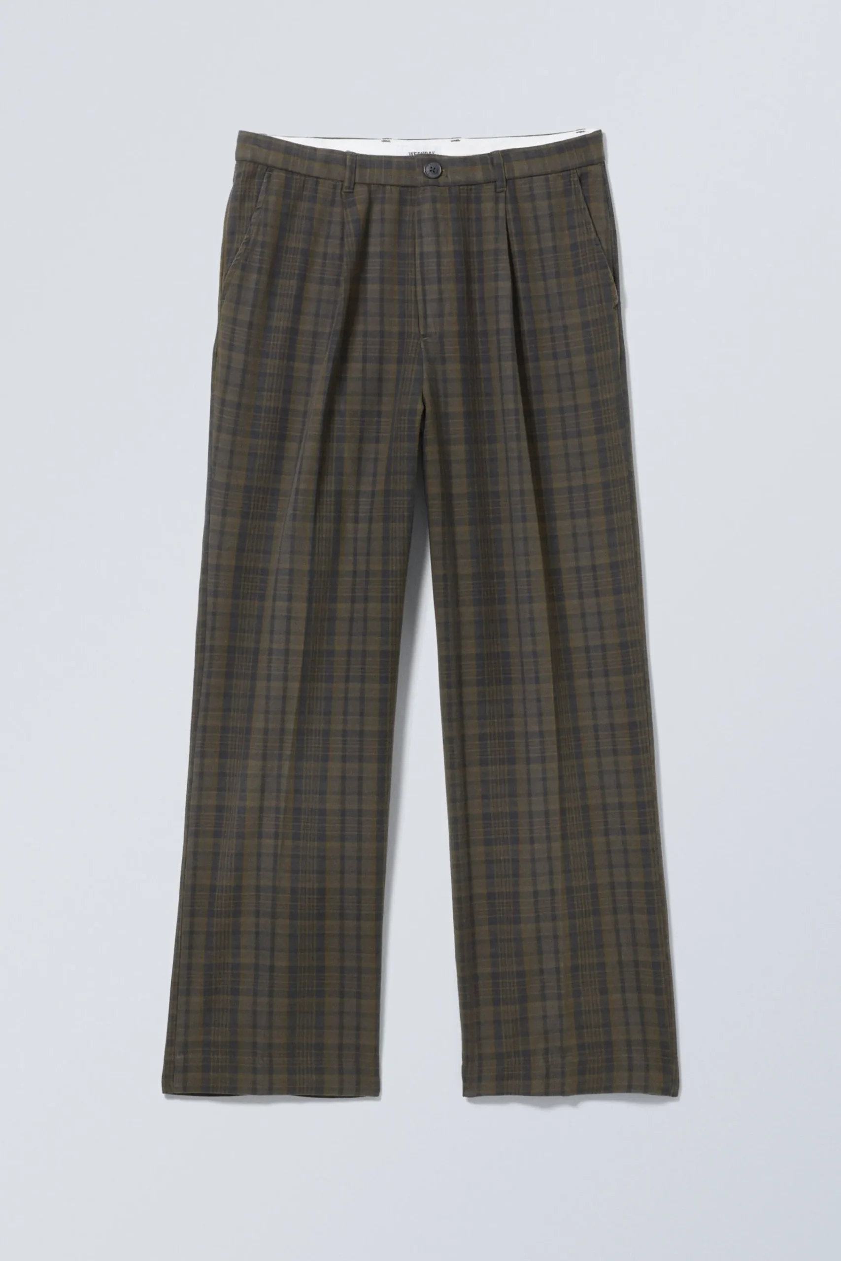 Weekday CHECKED LOOSE SUITING TROUSERS> Trousers