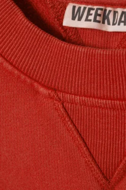 Weekday CROPPED COTTON FLEECE SWEATSHIRT> Sweatshirts