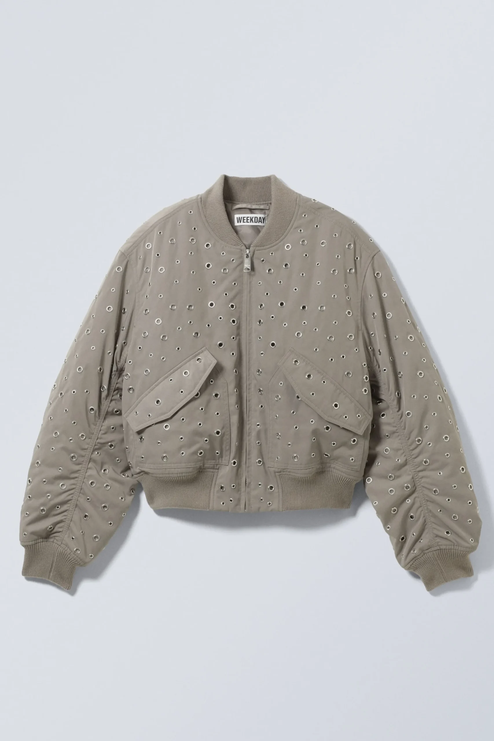 Weekday CROPPED EYELET BOMBER JACKET>Women Jackets & Coats