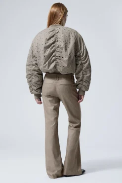 Weekday CROPPED EYELET BOMBER JACKET><noscript><img width=
