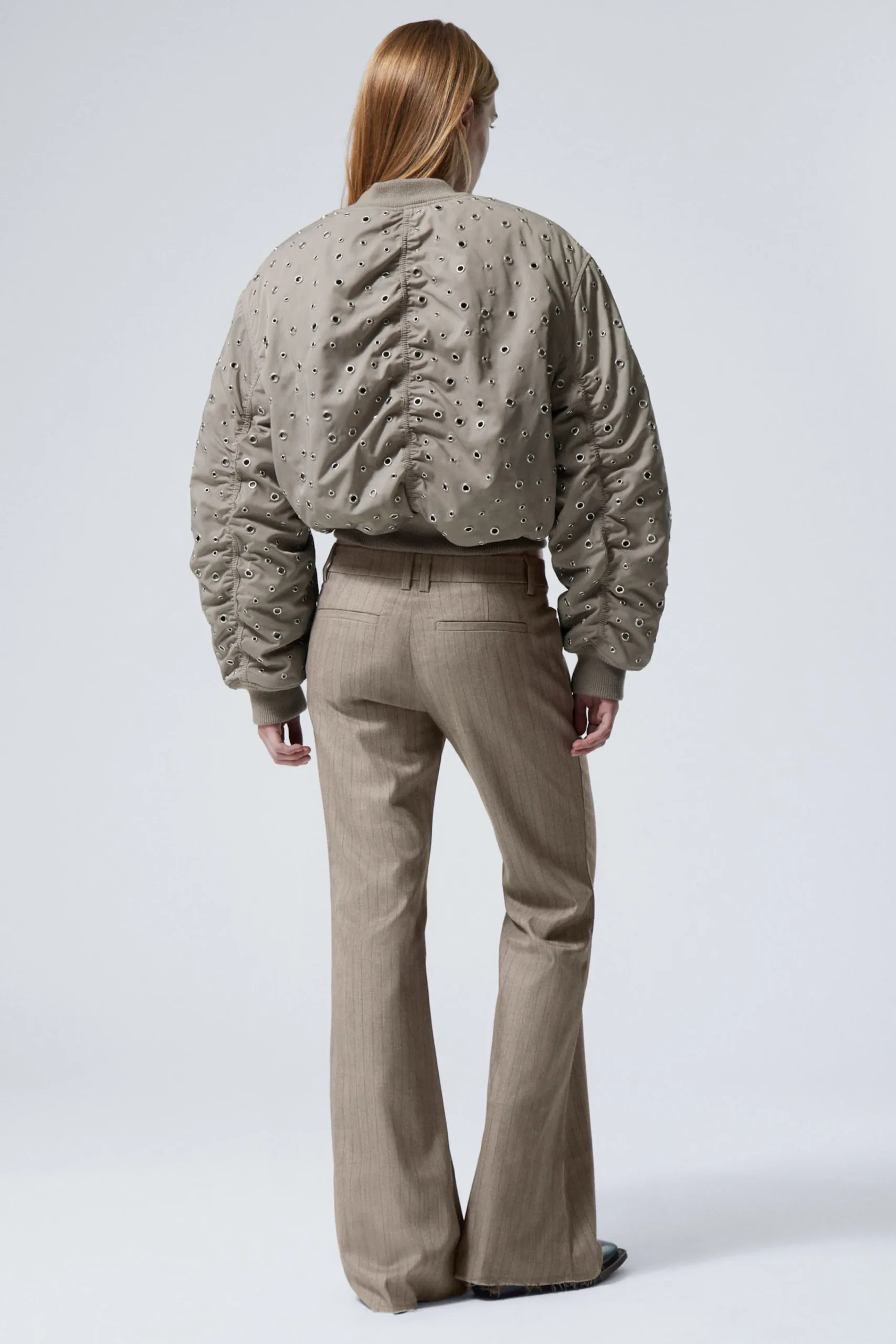 Weekday CROPPED EYELET BOMBER JACKET>Women Jackets & Coats
