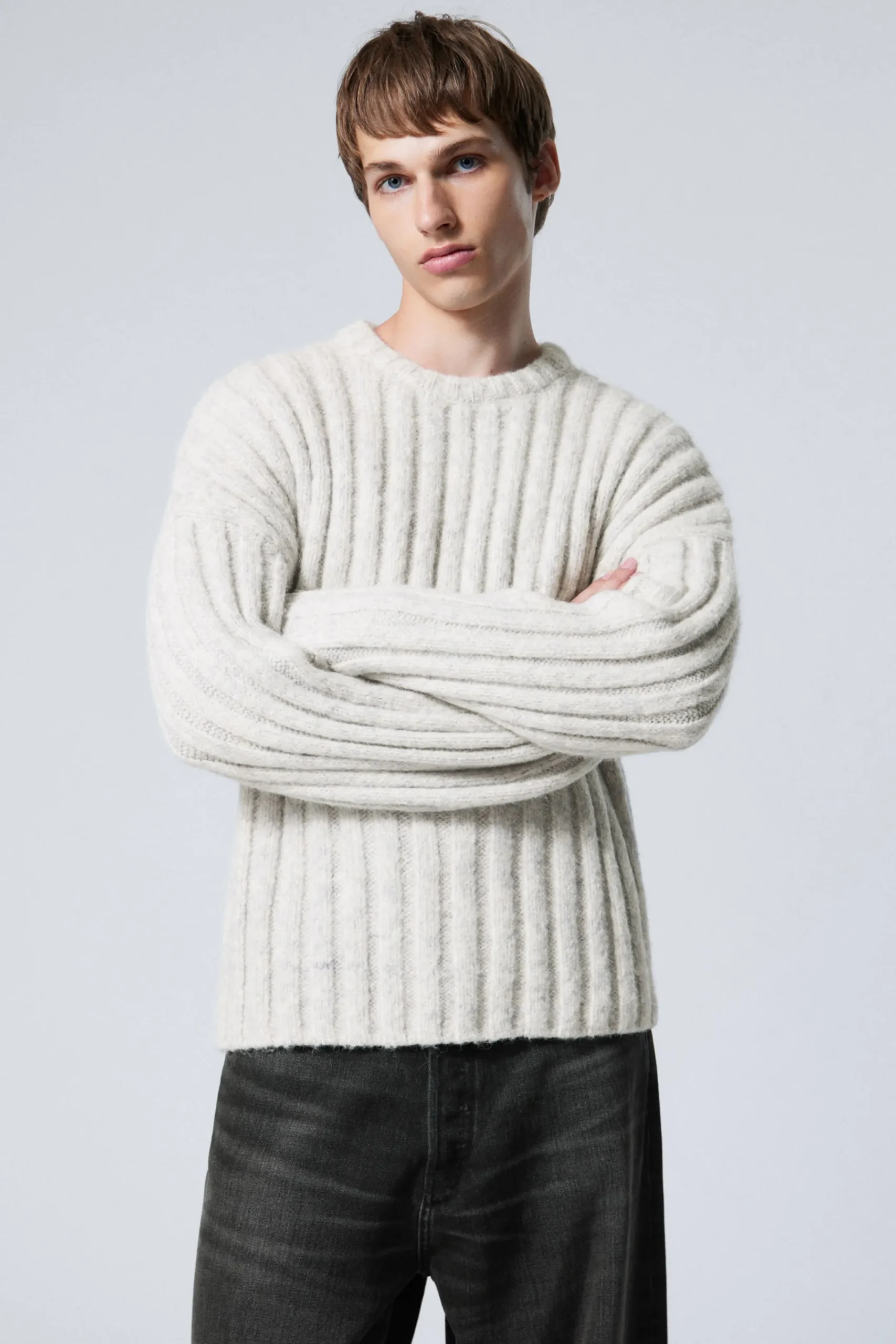 Weekday CROPPED RIB-KNIT SWEATER> Knitwear