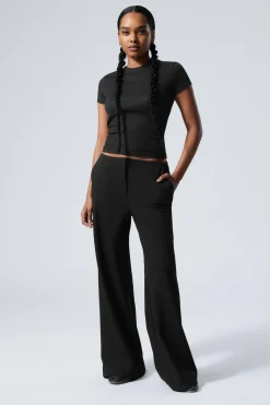 Weekday CUT-OFF WAISTBAND SUITING TROUSERS>Women Trousers