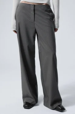Weekday CUT-OFF WAISTBAND SUITING TROUSERS>Women Trousers