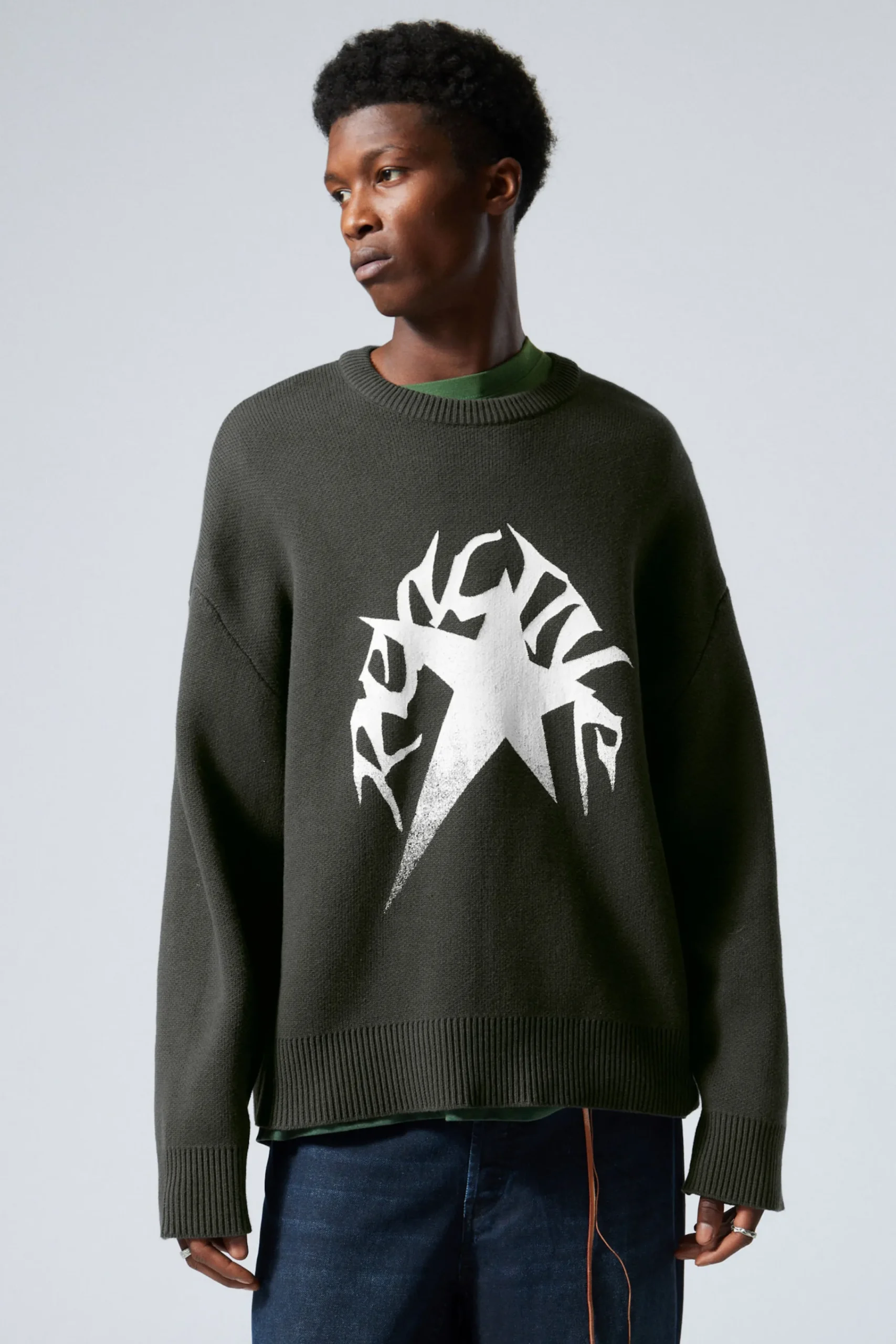 Weekday CYPHER GRAPHIC KNIT SWEATER> Knitwear