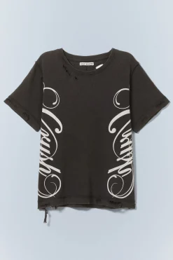 Weekday DISTRESSED PRINTED T-SHIRT><noscript><img width=