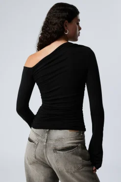 Weekday DRAPE ASYMMETRIC LYOCELL TOP><noscript><img width=