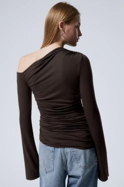 Weekday DRAPE ASYMMETRIC LYOCELL TOP><noscript><img width=