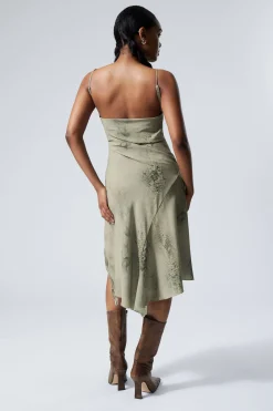 Weekday DRAPED ASYMMETRIC STRAP DRESS><noscript><img width=