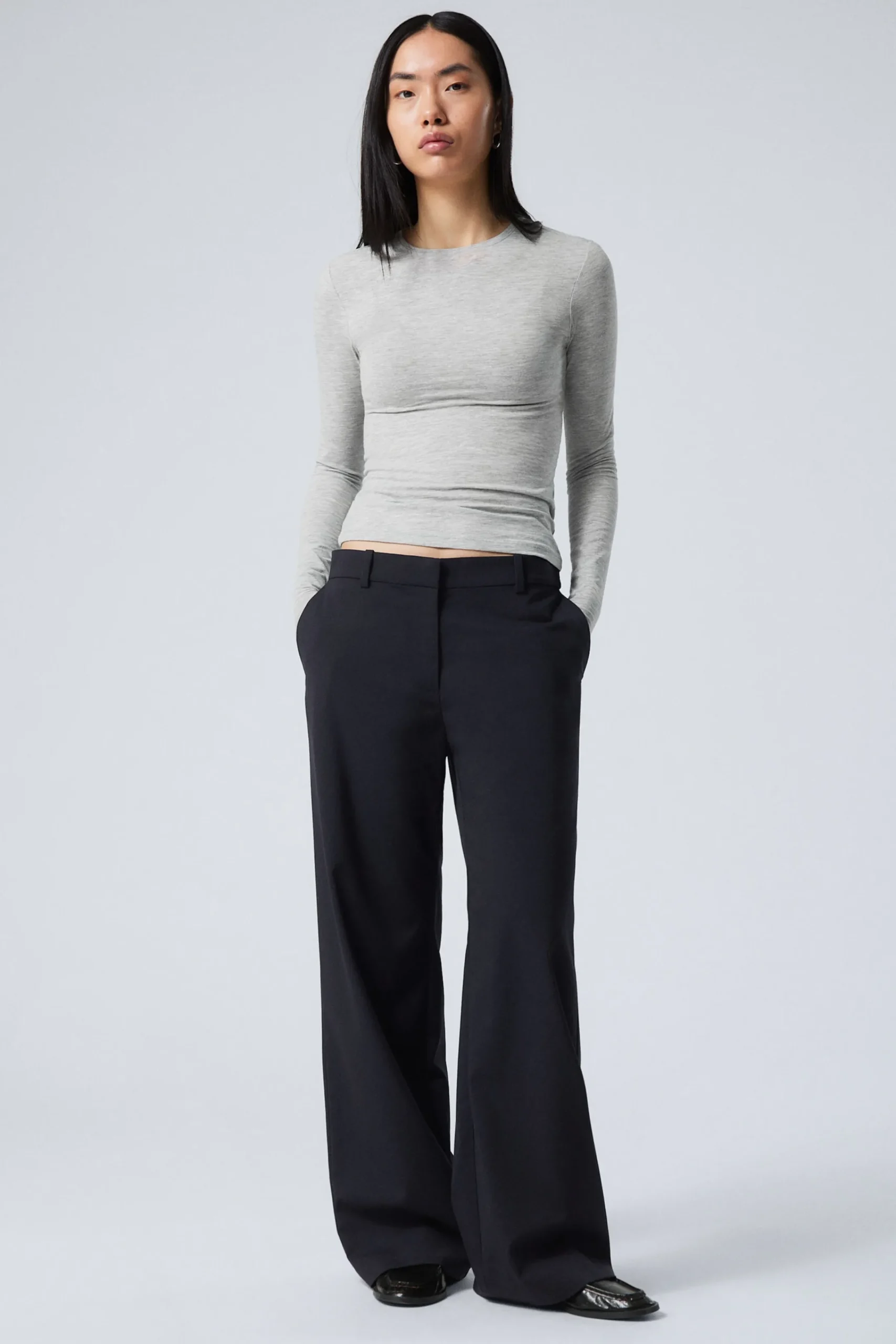 Weekday EMILY LOW WAIST SUITING TROUSERS>Women Trousers