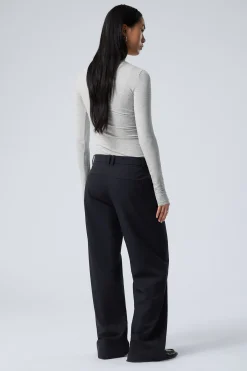 Weekday EMILY LOW WAIST SUITING TROUSERS><noscript><img width=