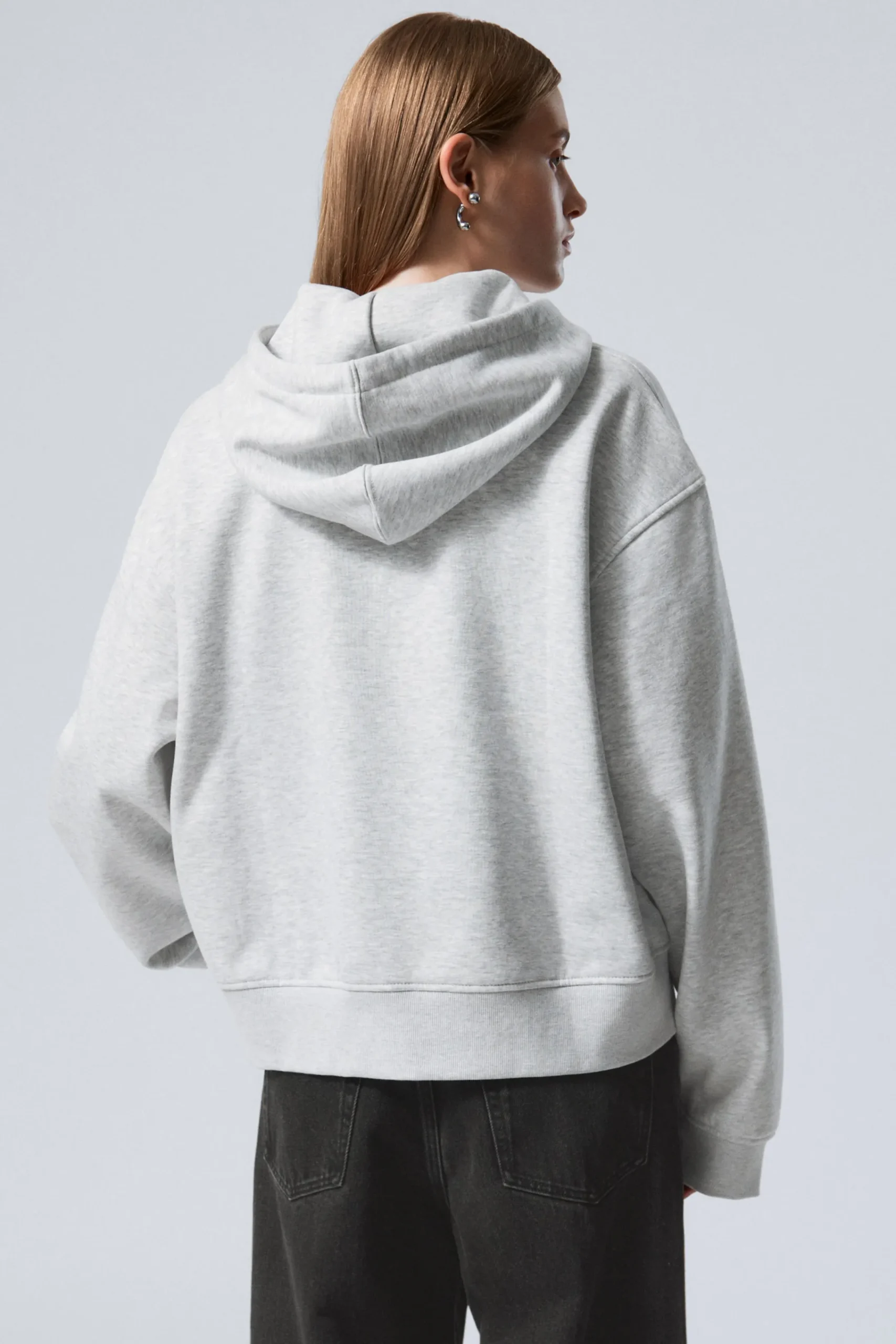 Weekday ESSENCE BOXY ZIP HOODIE>Women Hoodies|Basics